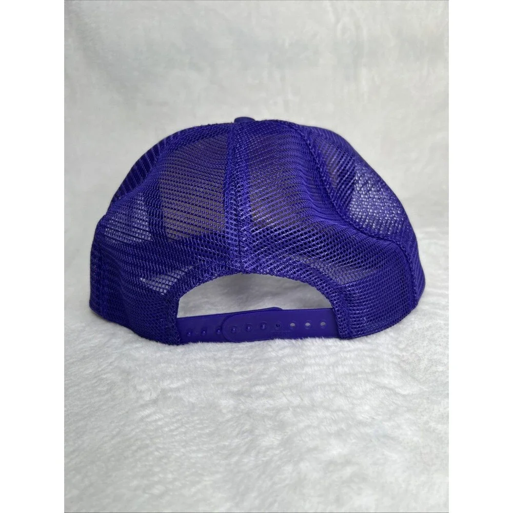 Viking Trucking Hat Blue Purple Mesh Snapback Trucker Cap Adult One Size